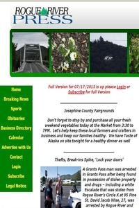 Rogue River Press news live