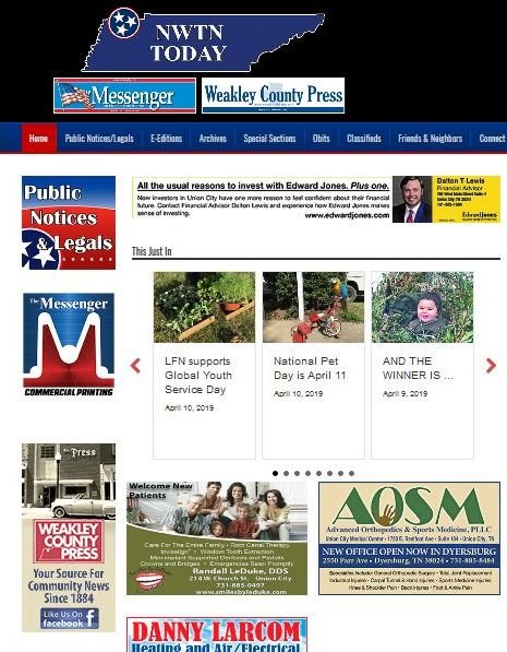 The Weakley County Press news live