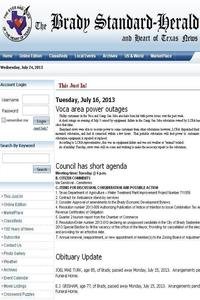 Brady Standard Herald news live