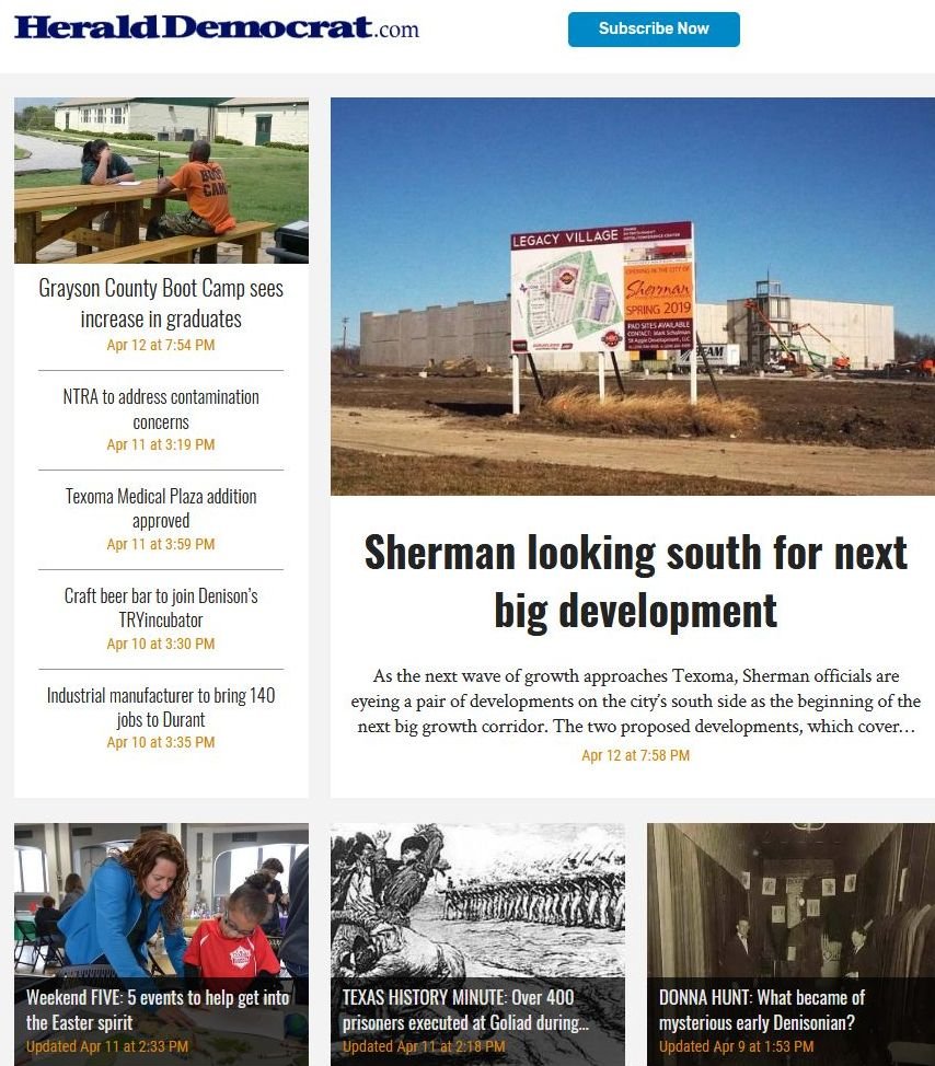 Herald Democrat news live