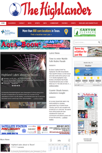 Highlander Marble Falls news live