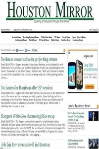 Houston Mirror news live