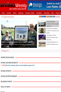 Irving Weekly news live