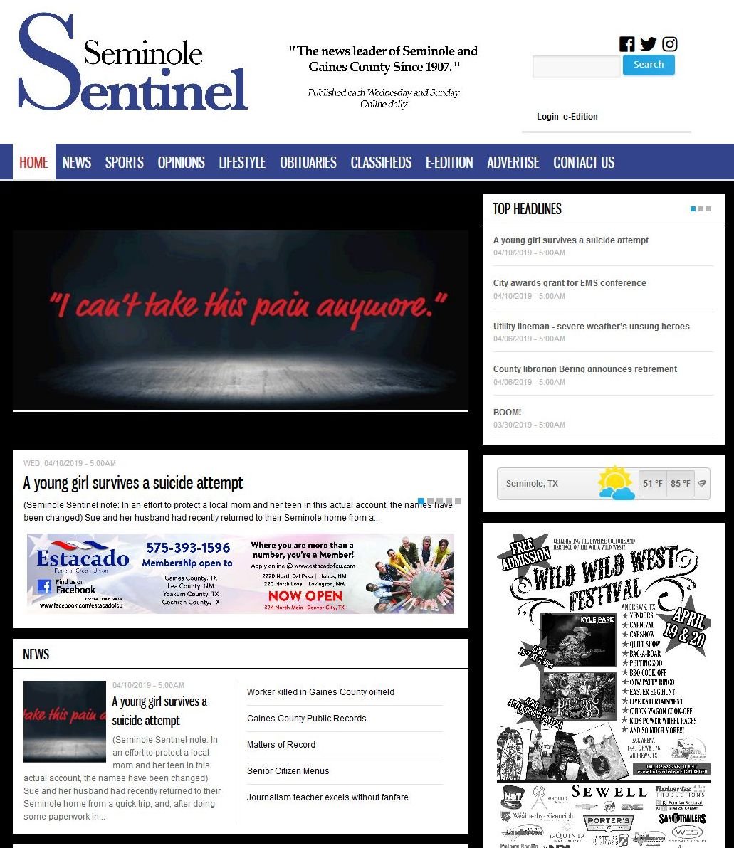 Seminole Sentinel news live