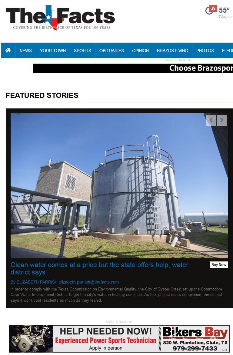 The Brazoria Facts news live