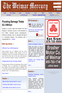 Weimar Mercury news live