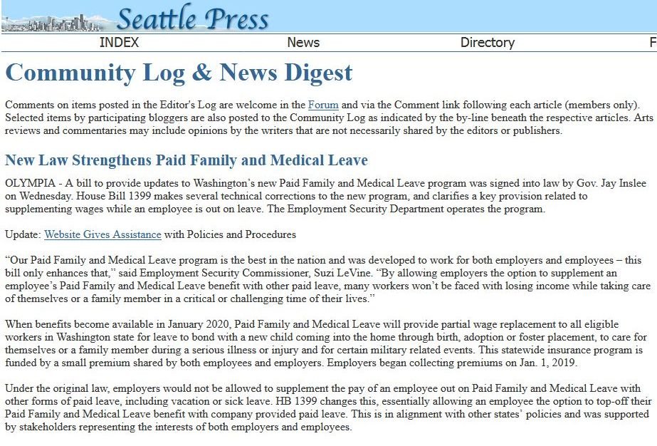 Seattle Press news live