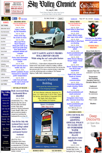 Sky Valley Chronicle Monroe news live