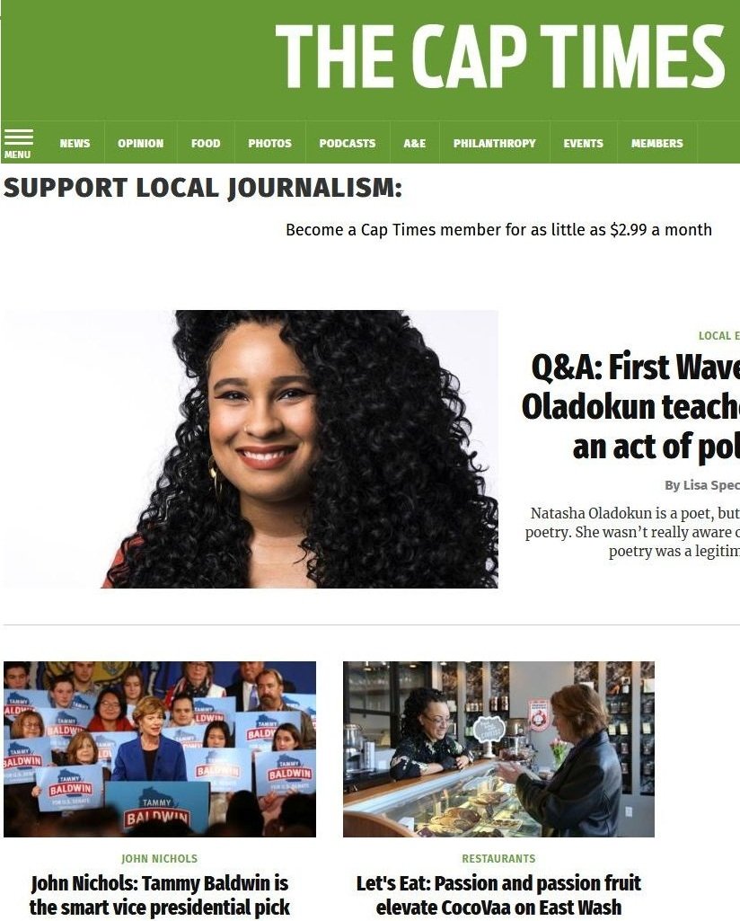 Capital Times news live