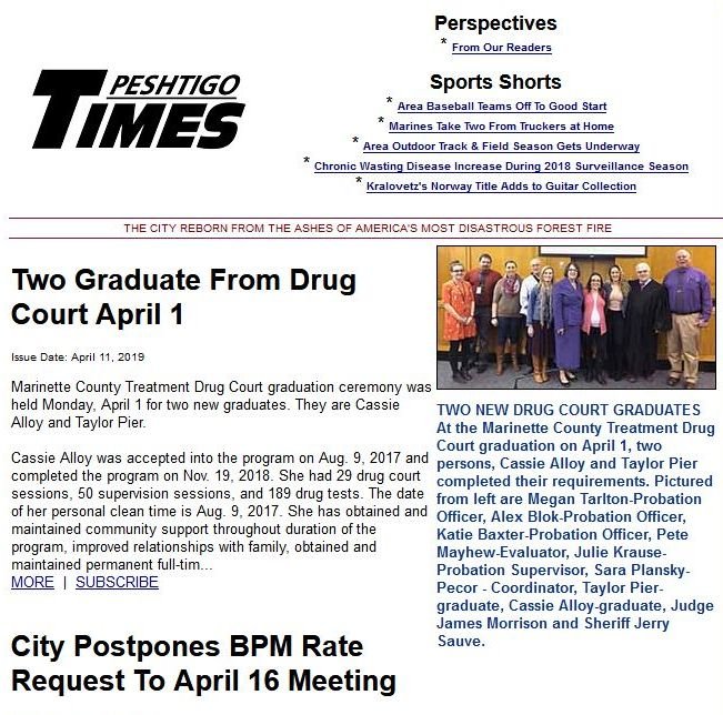 Peshtigo Times news live