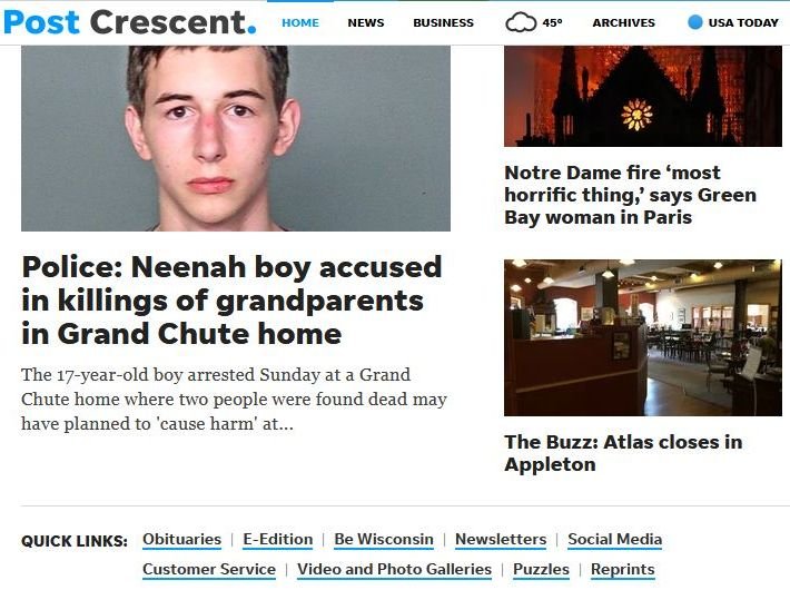 Post Crescent news live