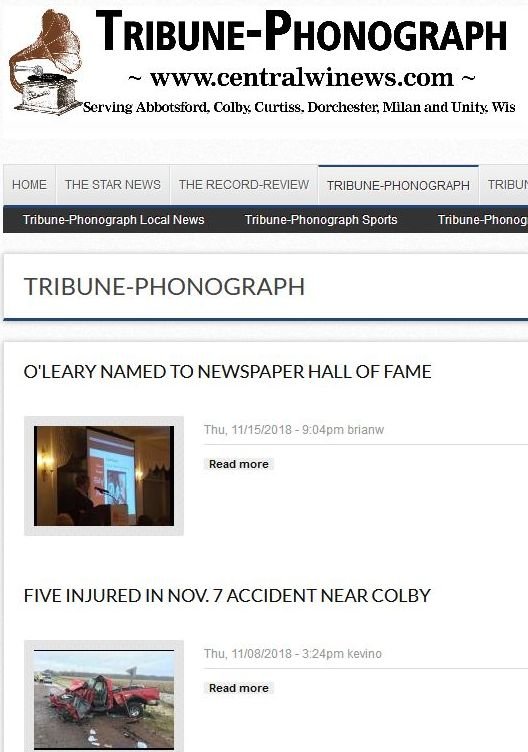 Tribune Phonograph news live