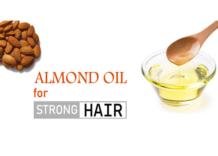 Almond oil for healthy & strong hair