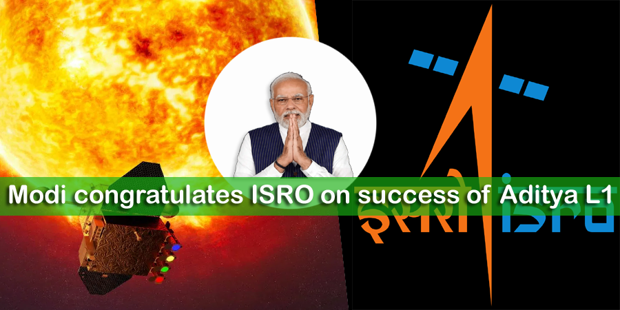 PM Modi congratulates ISRO scientists on success of Aditya-L1